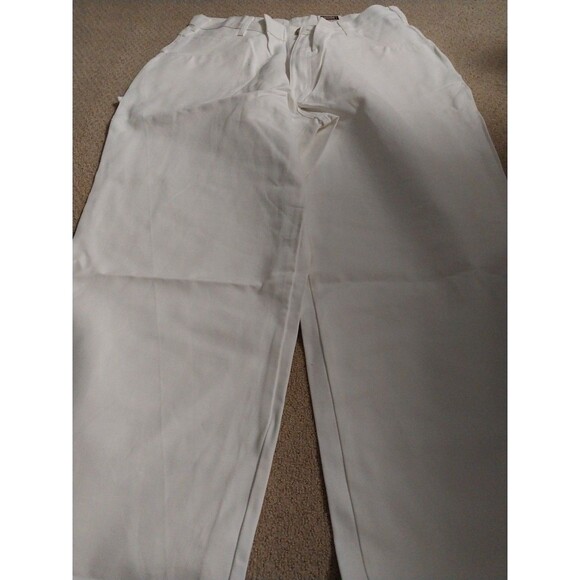 Keystone Painter Pants VTG  Workwear White Color Wide Tool Pockets, 40x34 - Picture 7 of 13
